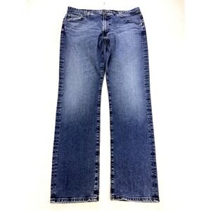 Adriano Goldschmied AG Jeans Men 38x34 Blue Everett Slim Straight Japanese Denim